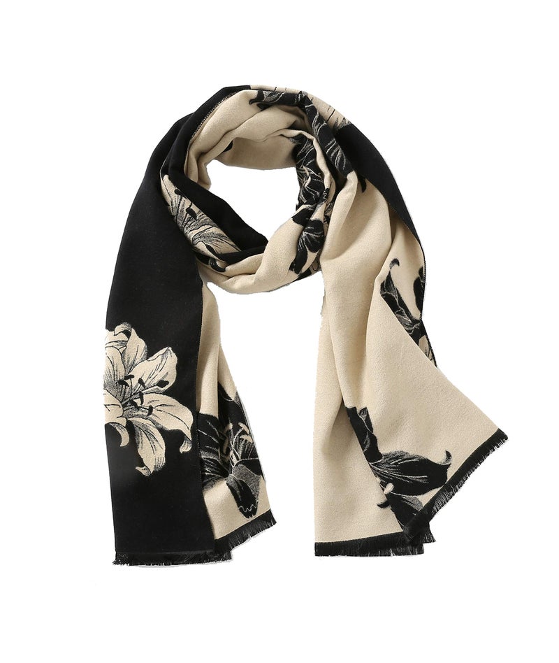 Jeelow Winter Pashmina Blanket Scarfs Shawls Wraps Open Front Poncho Cape For Women Wedding Evening Dresses (Lily) - Image 1
